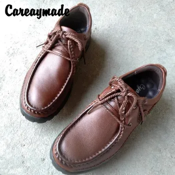 Careaymade-Hot Sales-Thick Bottomed genuine Leather Lace-up MEN'S Casual Shoes Europe And America Wide Head Leather Shoes
Careaymade-Hot Sales-Thick Bottomed genuine Leather Lace-up MEN'S Casual Shoes Europe And America Wide Head Leather Shoes