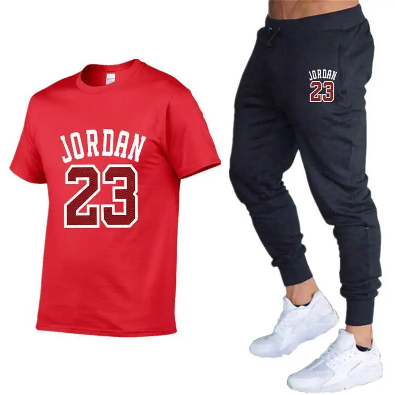 Summer Hot Sale Men's Sets T Shirts pants Two Pieces Sets Casual Tracksuit Male 2020 Casual Tshirt Print Jordan 23 Trouse Summer Hot Sale Men's Sets T Shirts pants Two Pieces Sets Casual Tracksuit Male 2020 Casual Tshirt Print Jordan 23 Trouse
