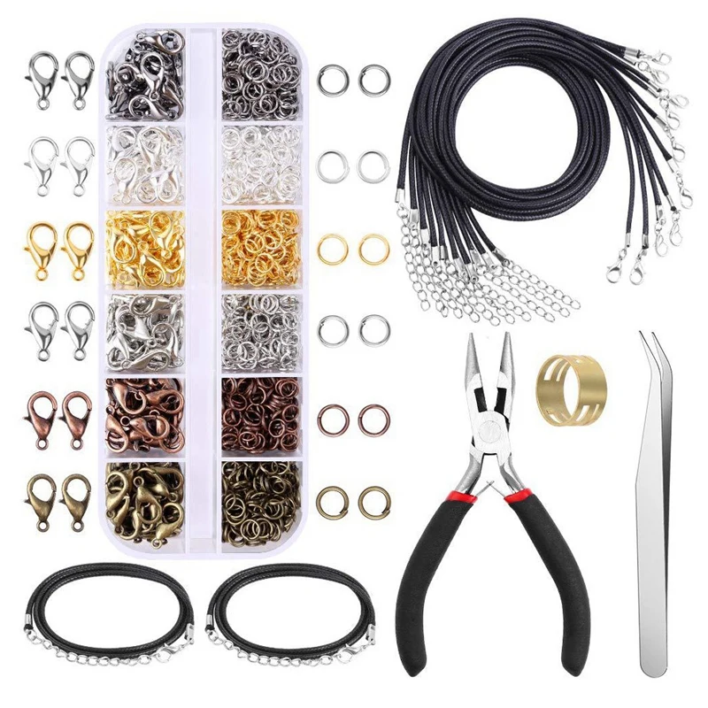 12 Grid DIY Jewelry Making Accessories Combination Set Opening Closed Ring Lobster Buckle Necklace Rings Earrings Repair Tools
12 Grid DIY Jewelry Making Accessories Combination Set Opening Closed Ring Lobster Buckle Necklace Rings Earrings Repair Tools