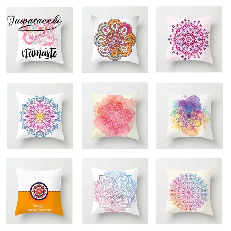 Fuwatacchi Multi-Color Mandala Bloom Cushion Cover Pink Soft Throw Pillow Cover for Home Sofa Chair Decorative Pillowcases 2019
Fuwatacchi Multi-Color Mandala Bloom Cushion Cover Pink Soft Throw Pillow Cover for Home Sofa Chair Decorative Pillowcases 2019