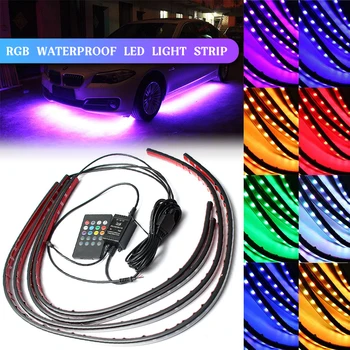 Car RGB LED Strip 5050 SMD Decorative Atmosphere Lamps Under Car Tube Underglow Underbody System Neon Light Kit
Car RGB LED Strip 5050 SMD Decorative Atmosphere Lamps Under Car Tube Underglow Underbody System Neon Light Kit