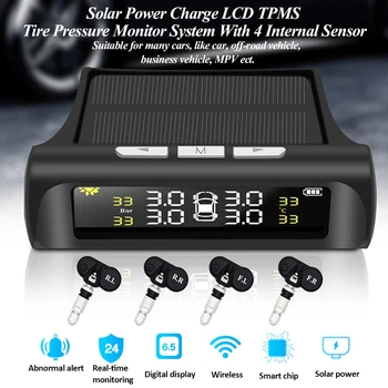 Solar Power Car Tire Pressure Alarm Monitor System TPMS Digital LCD Auto Security Alarm System Tyre Pressure Temperature Warning
Solar Power Car Tire Pressure Alarm Monitor System TPMS Digital LCD Auto Security Alarm System Tyre Pressure Temperature Warning
