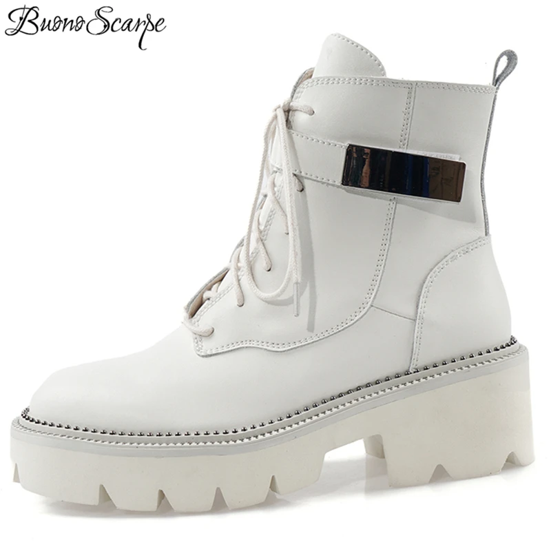 Buono Scarpe/Женская обувь Женские ботильоны Botas Mujer Обувь из натуральной кожи Цвет