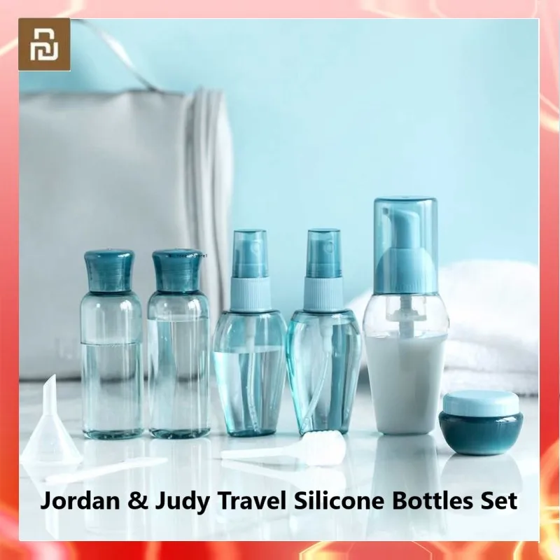 Mijia Empty Bottle Portable Travel Package 10ml to 50ml Shampoo Container Toner Bottl Set 6pcs Refillable | Дом и сад
