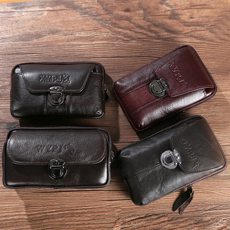 JIULIN 6.5 inch Men genuine leather Waist Bag Zipper Small Card Holder Phone Wallet Packs Durable Fanny Purse Black Coffee color
JIULIN 6.5 inch Men genuine leather Waist Bag Zipper Small Card Holder Phone Wallet Packs Durable Fanny Purse Black Coffee color