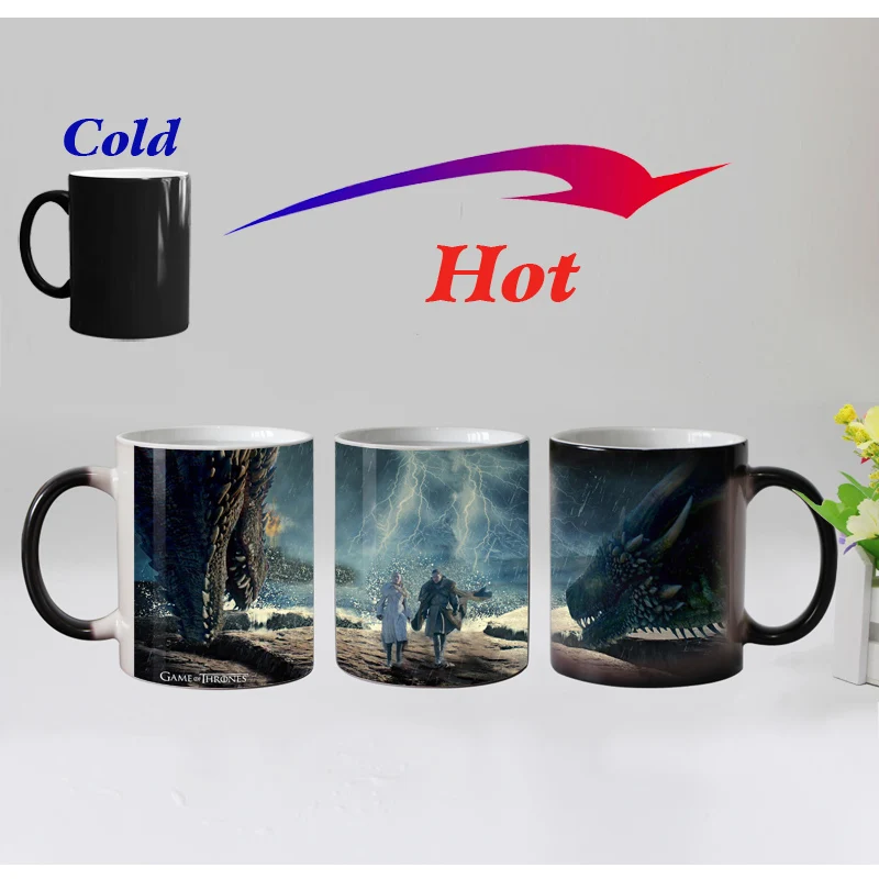Jon sone and dragon mother Ceramic Magic Color changing Tea Cups Heat sensitive Coffee mug cup winter has come
Jon sone and dragon mother Ceramic Magic Color changing Tea Cups Heat sensitive Coffee mug cup winter has come