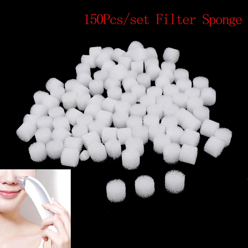 

150Pcs Comedo Suction Replacement Filter Sponge For Pore Cleaner Vacuum Blackhead Remover Microdermabrasion Device Accessories