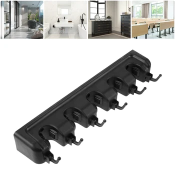 1pc Safe Useful Storage Rack Mop Holder Convenient Cleaning Tools Organizer Practical Mop Storage Shelf for Home Bathroom Black 
1pc Safe Useful Storage Rack Mop Holder Convenient Cleaning Tools Organizer Practical Mop Storage Shelf for Home Bathroom Black