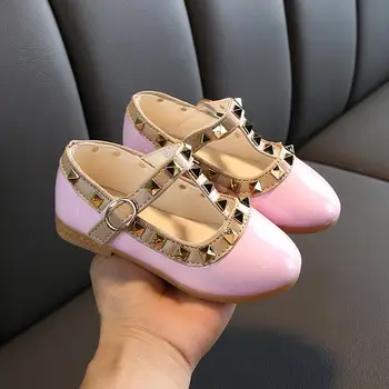 New Girls Sandals Kids Leather Shoes Children Rivets Leisure Sneakers Hot Girls Princess Dance Shoes Size 21-36
New Girls Sandals Kids Leather Shoes Children Rivets Leisure Sneakers Hot Girls Princess Dance Shoes Size 21-36