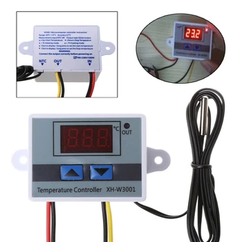 LED Digital Temperature Controller Reptile Pet Fish Tank Thermometer Regulator Switch Probe Sensor
LED Digital Temperature Controller Reptile Pet Fish Tank Thermometer Regulator Switch Probe Sensor
