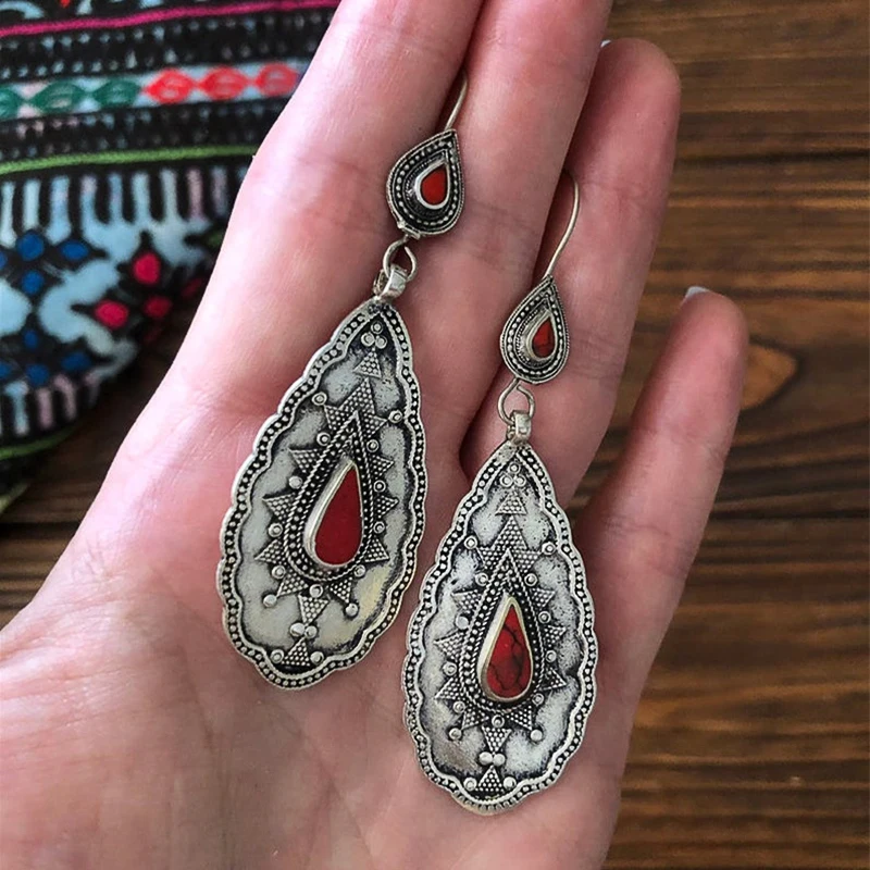 Waliicorners Vintage Ethnic Tribal Antique Accessories Fancy Gifts Female Drop Earrings Retro Hanging Earrings for Women 7 H0dd0400ca79a44b39342a7ea9de996a04