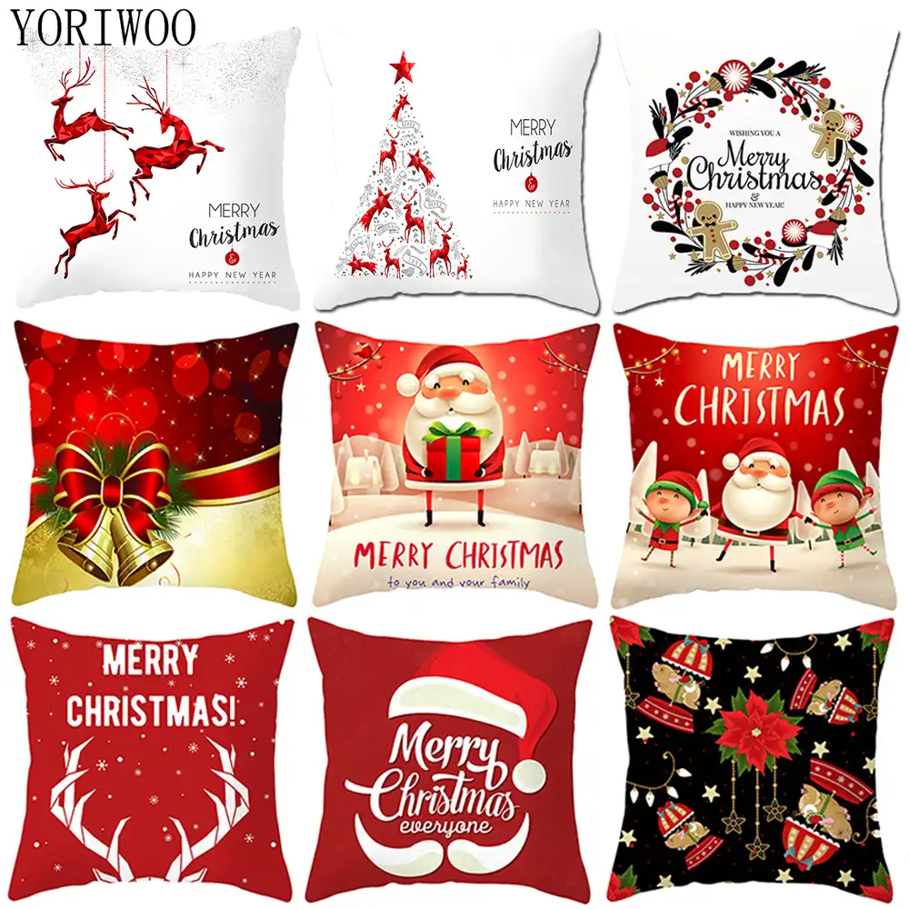 claus pillowcase merry christmas decorations for home 2019 xmas