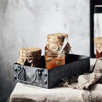 Retro Rectangular Square Iron Serving Tray Creative Sundries Tray with Handle Breakfast Bread Cake Plate Kitchen Storage Box
Retro Rectangular Square Iron Serving Tray Creative Sundries Tray with Handle Breakfast Bread Cake Plate Kitchen Storage Box