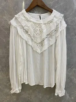 2020 New Women Ruffles Sweet Blouse Lady Long Sleeve Hollow Out Shirt and Top
2020 New Women Ruffles Sweet Blouse Lady Long Sleeve Hollow Out Shirt and Top
