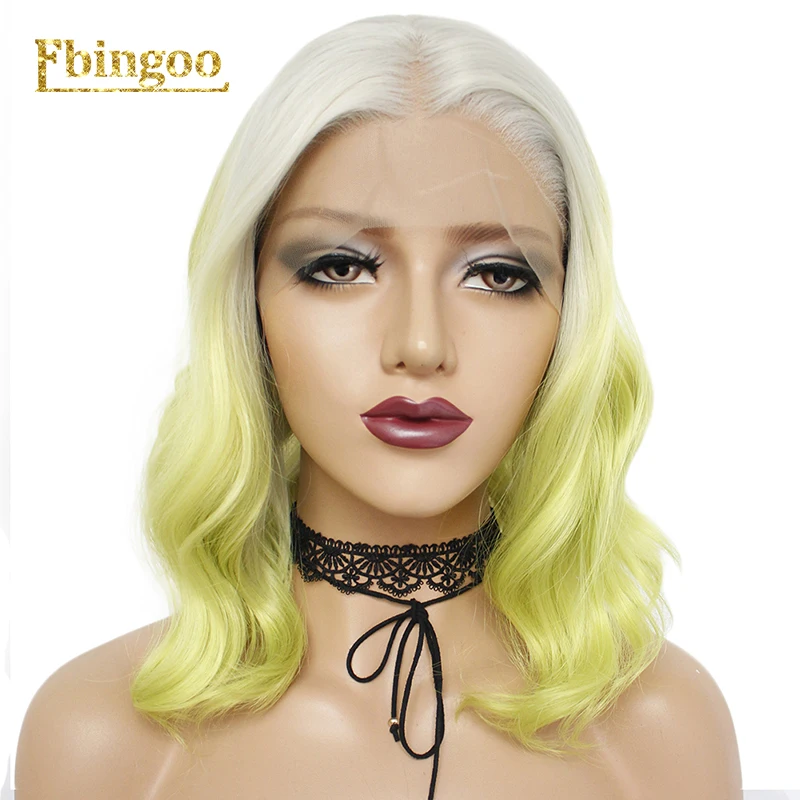 Ebingoo Short Natural Wave Bob Silver Grey Ombre Light Green Synthetic Lace Front Wig Middle Part Women Heat Resistant Fiber
Ebingoo Short Natural Wave Bob Silver Grey Ombre Light Green Synthetic Lace Front Wig Middle Part Women Heat Resistant Fiber