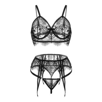 2020 New Underwear Sleepwear Sexy Fashion Lace Lingerie Underwear Sleepwear Nightdress Pajamas Femael Black Pyjamas Women L0403
2020 New Underwear Sleepwear Sexy Fashion Lace Lingerie Underwear Sleepwear Nightdress Pajamas Femael Black Pyjamas Women L0403