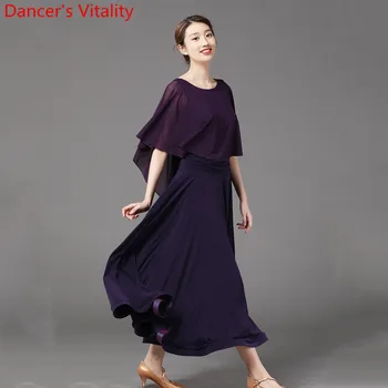 Slap-up Ballroom Dance New Women Purple Big Hem Dress Modern Waltz National Standard Dancing Wear Performance Train Costume
Slap-up Ballroom Dance New Women Purple Big Hem Dress Modern Waltz National Standard Dancing Wear Performance Train Costume