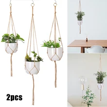 2pcs Plant Hanger Hanging Rope Flower Pot Planter Holder Hanging Basket Flower Basket Courtyard Wall Garden Decoration
2pcs Plant Hanger Hanging Rope Flower Pot Planter Holder Hanging Basket Flower Basket Courtyard Wall Garden Decoration