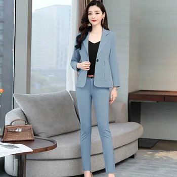 Fashion casual suit 2020 spring new Korean version of the lapel long sleeve suit jacket two-piece temperament women's clothing
Fashion casual suit 2020 spring new Korean version of the lapel long sleeve suit jacket two-piece temperament women's clothing
