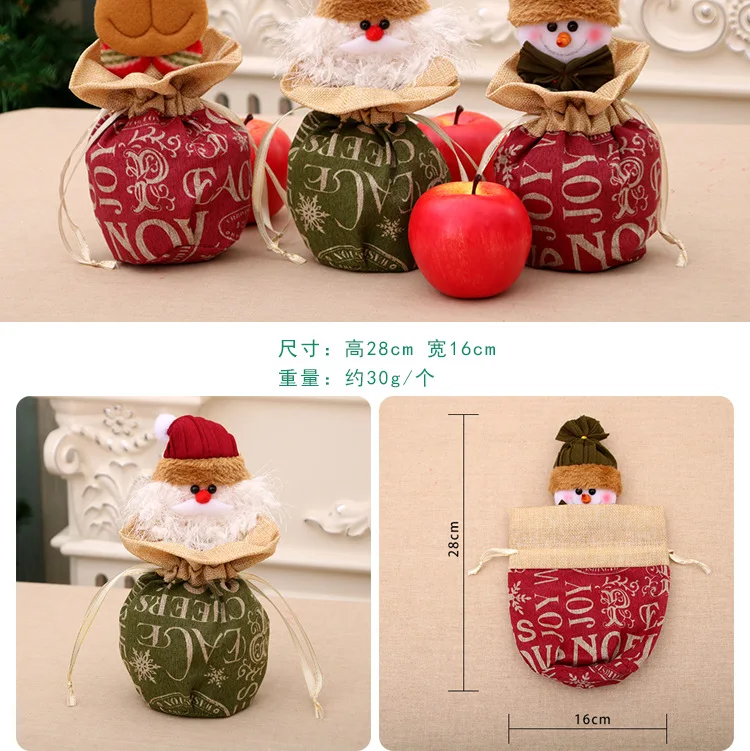 3(4) bags christmas apple bag christmas eve gift