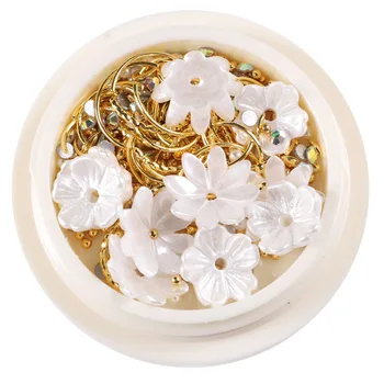 1bottle Polular Shell Flower Mix Decoration Nails art Decorations Japanese style Small daisy floral petals pearl nail art char 
1bottle Polular Shell Flower Mix Decoration Nails art Decorations Japanese style Small daisy floral petals pearl nail art char