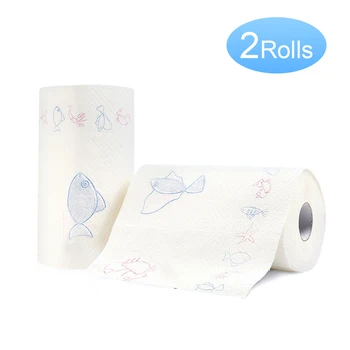 2 Rolls Kitchen Paper Stereo Embossed Design Roll Paper Towels 2 Layers Water & Oil Absorption Papers Home Toilet Roll Papers
2 Rolls Kitchen Paper Stereo Embossed Design Roll Paper Towels 2 Layers Water & Oil Absorption Papers Home Toilet Roll Papers