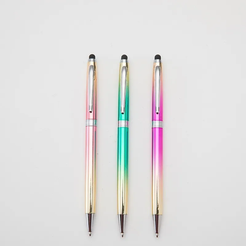 1PCS Creative Touch Rainbow Gradient Metal Ball Pen Stationery Ballpoint Pen Automatic Refillable Ballpen Bullet 7mm
1PCS Creative Touch Rainbow Gradient Metal Ball Pen Stationery Ballpoint Pen Automatic Refillable Ballpen Bullet 7mm