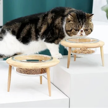 Adjustable Raised Pet Glass Bowl with Wooden Stand for Cat and Dog No Spill Pet Food Water Feeding Bowls XH8Z
Adjustable Raised Pet Glass Bowl with Wooden Stand for Cat and Dog No Spill Pet Food Water Feeding Bowls XH8Z