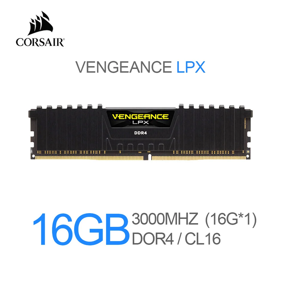 Модуль памяти для настольных ПК Corsair Vengeance LPX 16 Гб (1X16 Гб) DDR4 3000 (PC4-24000) C16 1 35 в черный |