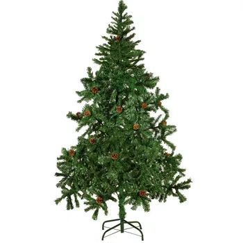 Artificial Christmas Tree 180cm With Pine Cones and Artificial Branches And Wintry Frost Effect With Stand Xmas Home Decoration
Artificial Christmas Tree 180cm With Pine Cones and Artificial Branches And Wintry Frost Effect With Stand Xmas Home Decoration