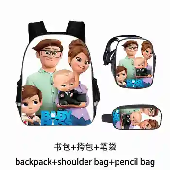 Fashion Hot Children's Backpack Boss Baby Pattern Kids School Bags Cartoon Annime 3PC/Set Students Book-Bags Mochila Rucksack
Fashion Hot Children's Backpack Boss Baby Pattern Kids School Bags Cartoon Annime 3PC/Set Students Book-Bags Mochila Rucksack