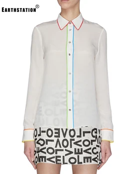Free shipping heavy craft contrast color perspective hollow loose shirt ladies autumn new fashion personality wild top
Free shipping heavy craft contrast color perspective hollow loose shirt ladies autumn new fashion personality wild top