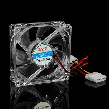 High Quality Clear 4-LED Blue Neon Light 80mm 12V 0.18A PC Computer Case Cooling Fan 8025 R9UB
High Quality Clear 4-LED Blue Neon Light 80mm 12V 0.18A PC Computer Case Cooling Fan 8025 R9UB