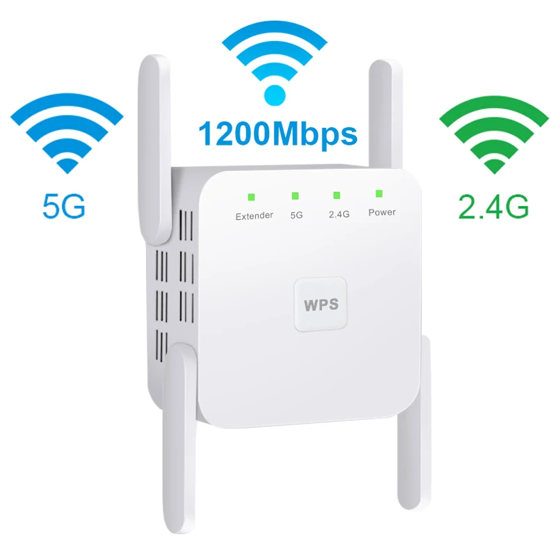 5Ghz WiFi Repeater WiFi Extender Wireless WiFi Booster Wi Fi Amplifier 1200Mbps Long Range Wi-Fi Signal Repiter Access Point
5Ghz WiFi Repeater WiFi Extender Wireless WiFi Booster Wi Fi Amplifier 1200Mbps Long Range Wi-Fi Signal Repiter Access Point