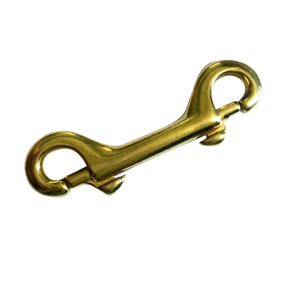Scuba Diving Brass Double Ended Snap Bolt Hook Key Chain Ring Holder 3.5 Scuba Diving Brass Double Ended Snap Bolt Hook Key Chain Ring Holder 3.5
