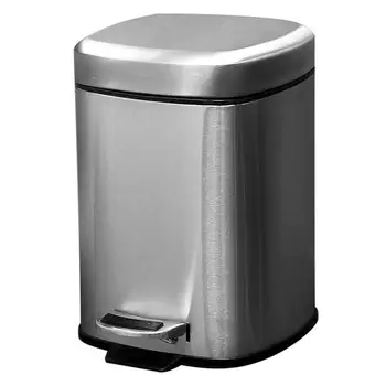 Stainless Steel Kitchen Trash Can With Square Design And Step Pedal 6 Liter Storage With Removable Plastic Trash Bin Liner
Stainless Steel Kitchen Trash Can With Square Design And Step Pedal 6 Liter Storage With Removable Plastic Trash Bin Liner
