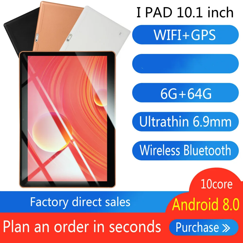 2020 NEW 10 inch Tablet Pc Quad Core Original Android 8.0 6GB RAM 64GB ROM IPS Dual SIM Phone Call Tab Phone pc Tablets
2020 NEW 10 inch Tablet Pc Quad Core Original Android 8.0 6GB RAM 64GB ROM IPS Dual SIM Phone Call Tab Phone pc Tablets