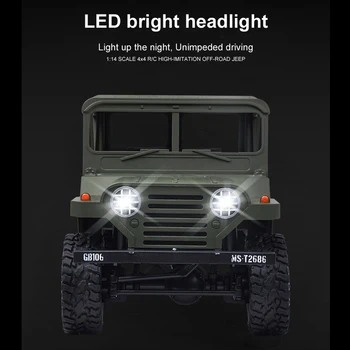 1:14 Scale M151 Jeep Remote Control Cars 2.4G 4WD RC Climbing Rock Crawler Buggy Vehicle Toy Boy Kids Gift - Army Green
1:14 Scale M151 Jeep Remote Control Cars 2.4G 4WD RC Climbing Rock Crawler Buggy Vehicle Toy Boy Kids Gift - Army Green