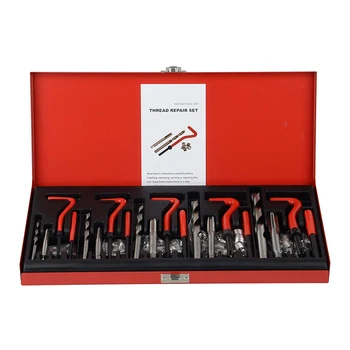 131Pcs Car Repair Tool Set Engine Block Restoring Stripped Thread Rethread Helicoil Repair Tools Kit Set Metric M5 M6 M8 M10 M12
131Pcs Car Repair Tool Set Engine Block Restoring Stripped Thread Rethread Helicoil Repair Tools Kit Set Metric M5 M6 M8 M10 M12