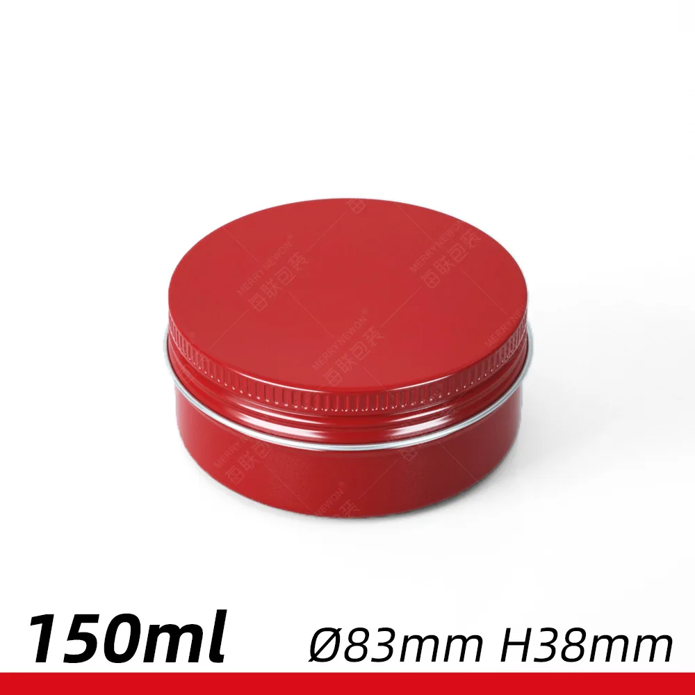 50pcS 10ML-250ml red Aluminium jars Multi-specification threaded aluminum cans cosmetic cream boxs wholesale | Красота и здоровье