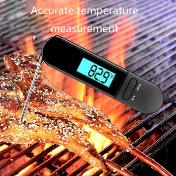 Instant Read Folding Digital Thermometer Probe Food Barbecue BBQ Meat Oil Water Kitchen Cooking Tools
Instant Read Folding Digital Thermometer Probe Food Barbecue BBQ Meat Oil Water Kitchen Cooking Tools