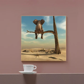 Funny Little Elephant on Tree Modern Canvas Painting Wall Art Animal Pictures Nordic Posters and Prints for Kids Room Home Decor
Funny Little Elephant on Tree Modern Canvas Painting Wall Art Animal Pictures Nordic Posters and Prints for Kids Room Home Decor