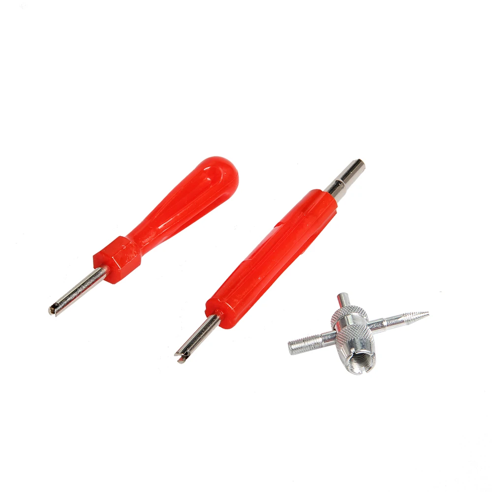 2 in 1 Set Dual Single Head Valve Core Remover & 4 in 1 Tire Repair Tool for Car Truck Bicycle Motorcycle
2 in 1 Set Dual Single Head Valve Core Remover & 4 in 1 Tire Repair Tool for Car Truck Bicycle Motorcycle