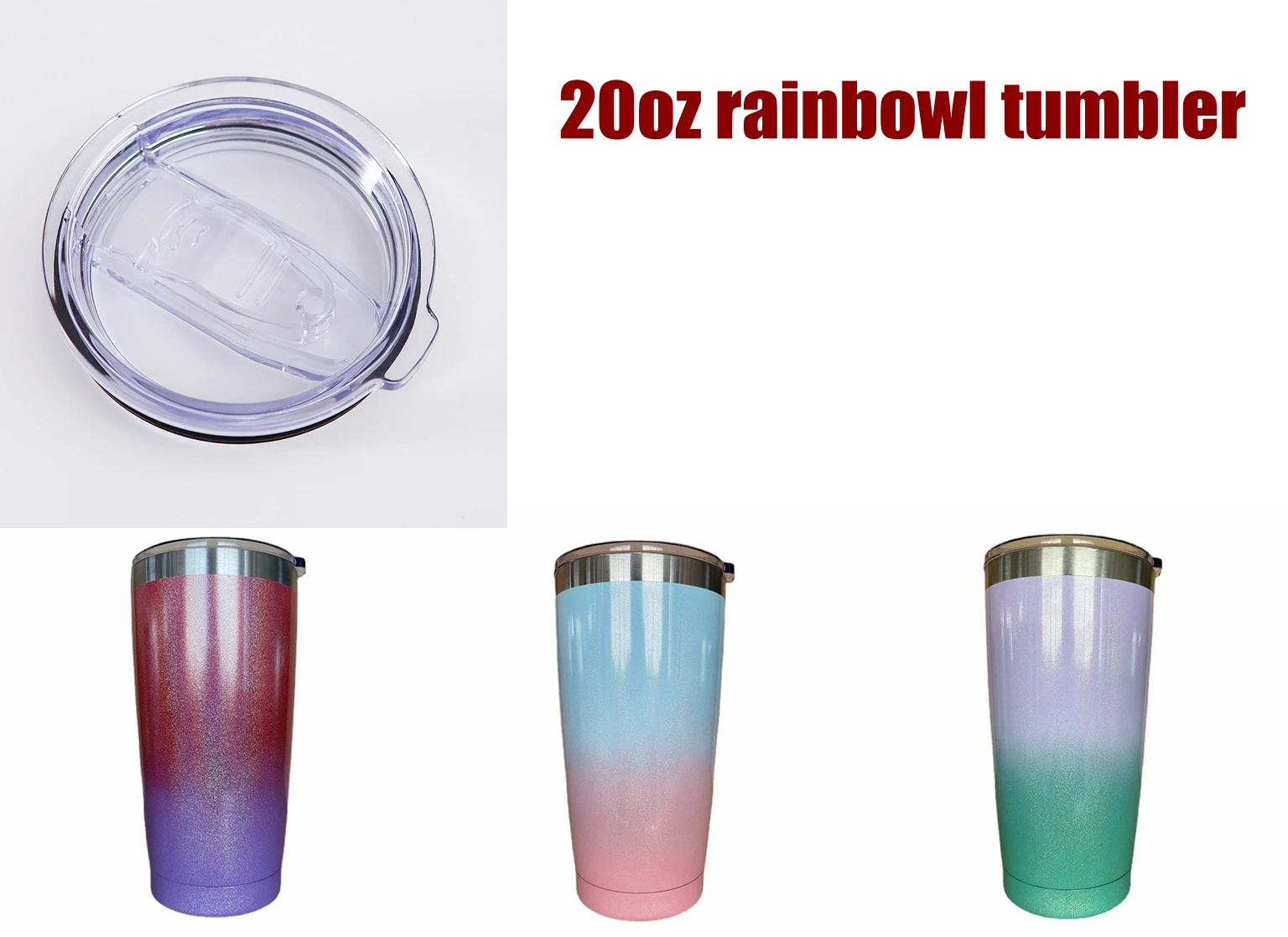 20oz rainbowl Travel Mug Ice Cup Colourful Tumbler 304 Stainless Steel Double Wall Vacuum Insulated Coffee Mug
20oz rainbowl Travel Mug Ice Cup Colourful Tumbler 304 Stainless Steel Double Wall Vacuum Insulated Coffee Mug