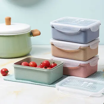Yilan Wheat Straw Container Microwave Oven Lunch Box Set Refrigerator Fruit Freshness Box Rectangular Storage Box
Yilan Wheat Straw Container Microwave Oven Lunch Box Set Refrigerator Fruit Freshness Box Rectangular Storage Box