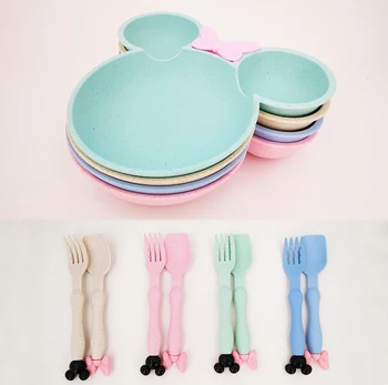 Baby Bowl Baby Plate Spoon-Fork Tableware-Set Straw-Bowl Wheat Dinner-Plate Baby Kids Children Cartoon Baby Training Bowl Spoon
Baby Bowl Baby Plate Spoon-Fork Tableware-Set Straw-Bowl Wheat Dinner-Plate Baby Kids Children Cartoon Baby Training Bowl Spoon