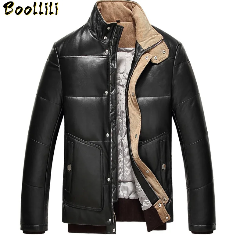 Boollili Leather Jacket Winter Jacket Genuine Sheepskin Duck Down Jackets Mens Streetwear Coat Doudoune Homme 
Boollili Leather Jacket Winter Jacket Genuine Sheepskin Duck Down Jackets Mens Streetwear Coat Doudoune Homme
