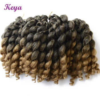 Ombre Jumpy Wand Curl Crochet Braids 22 Roots Jamaican Bounce Crochet Hair 8 Inch Synthetic Hair Extension for Black Women 
Ombre Jumpy Wand Curl Crochet Braids 22 Roots Jamaican Bounce Crochet Hair 8 Inch Synthetic Hair Extension for Black Women