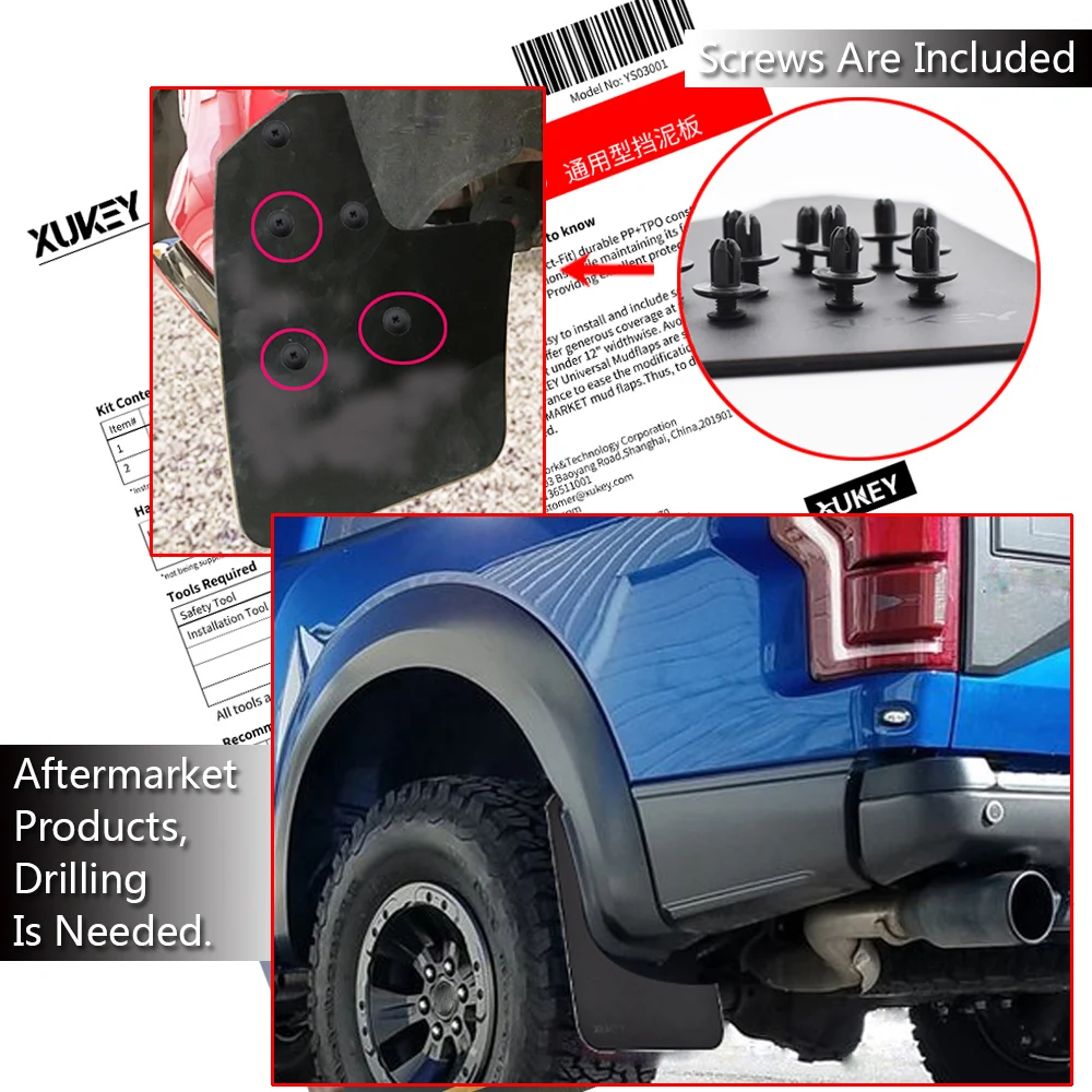 Vorn Und Hinten Mudflaps Splash Guards Spritzschutz 4 StüCk Car SchmutzfäNger FüR Dodge Ram 1500 2500 3500 2009-2016 Vorn Und Hinten Mudflaps Splash Guards Spritzschutz 4 StüCk Car SchmutzfäNger FüR Dodge Ram 1500 2500 3500 2009-2016
