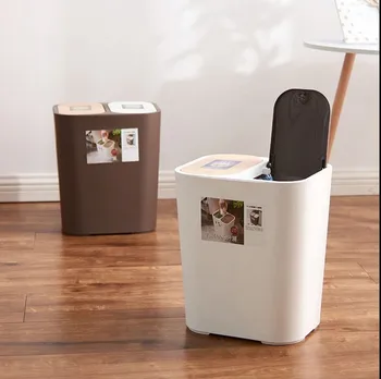 New Arrival Trash Bin Double Cover Pressing Type Garbage High Quality Storage Bucket Plastic Dustbin Household Rubbish Waste Bin
New Arrival Trash Bin Double Cover Pressing Type Garbage High Quality Storage Bucket Plastic Dustbin Household Rubbish Waste Bin